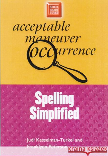 Spelling Simplified Judi Kesselman-Turkel Franklynn Peterson 9780299191740 University of Wisconsin Press