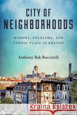 City of Neighborhoods: Memory, Folklore, and Ethnic Place in Boston Anthony Bak Buccitelli 9780299307103 University of Wisconsin Press