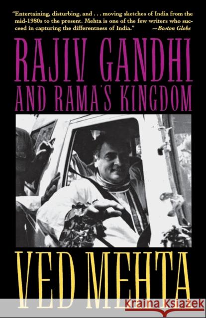 Rajiv Gandhi & Rama's Kingdom Mehta, Ved 9780300068580 Yale University Press