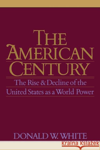 The American Century White, Donald W. 9780300078787