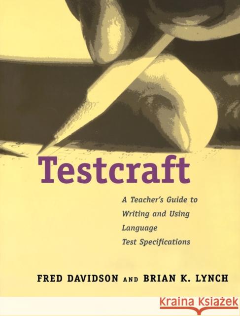 Testcraft Davidson, Fred 9780300090062 Yale University Press