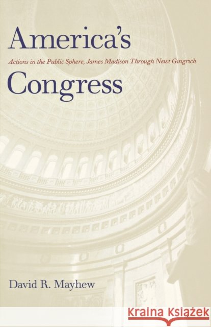America's Congress Mayhew, David R. 9780300093353