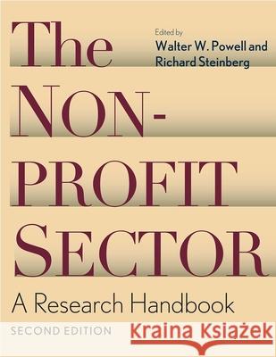 The Nonprofit Sector: A Research Handbook Steinberg, Richard 9780300109030 Yale University Press
