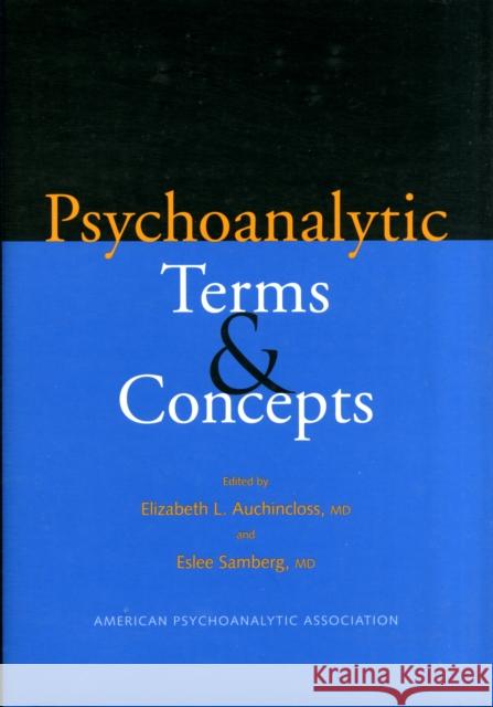 Psychoanalytic Terms & Concepts Auchincloss, Elizabeth L. 9780300109863 0
