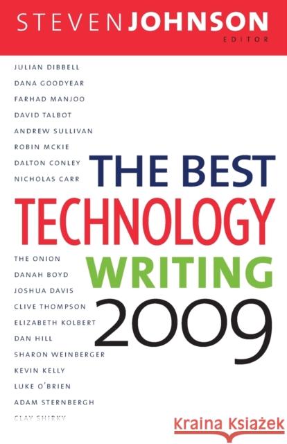 Best Technology Writing (2009) Johnson, Steven 9780300154108