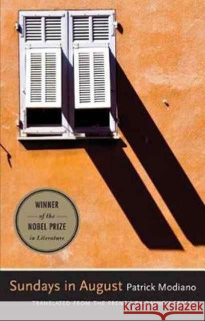 Sundays in August: A Novel Patrick Modiano 9780300223330