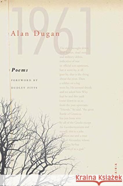 Poems Alan Dugan Dudley Fitts 9780300246360