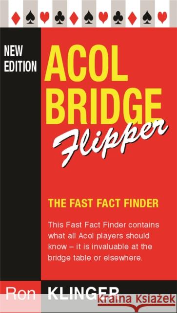 Acol Bridge Flipper Ron Klinger 9780304366644 0
