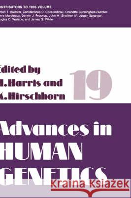 Advances in Human Genetics Harry Harris Kurt Hirschhorn 9780306432989 Plenum Publishing Corporation