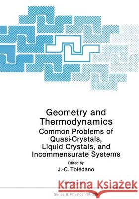 Geometry and Thermodynamics: Common Problems of Quasi-Crystals, Liquid Crystals, and Incommensurate Systems Toledano, J. C. 9780306436604 Plenum Publishing Corporation