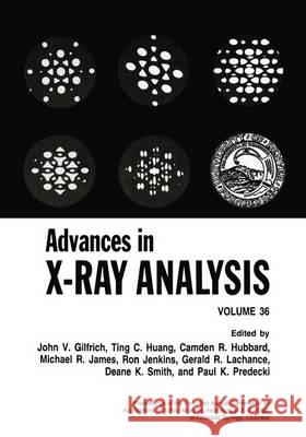 Advances in X-Ray Analysis Gilfrich 9780306445712