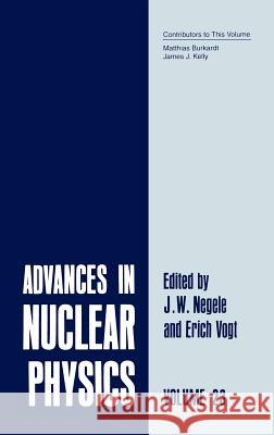 Advances in Nuclear Physics: Volume 23 Negele, J. W. 9780306452208