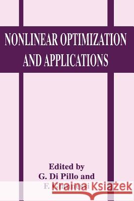 Nonlinear Optimization and Applications   9780306453168 0