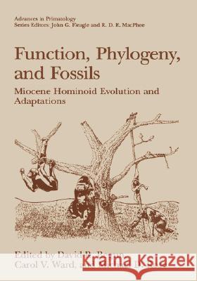 Function, Phylogeny, and Fossils: Miocene Hominoid Evolution and Adaptations Begun, David R. 9780306454578 Kluwer Academic Publishers