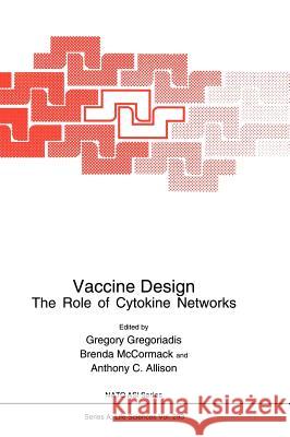 Vaccine Design: The Role of Cytokine Networks Gregoriadis, Gregory 9780306458187 Kluwer Academic Publishers