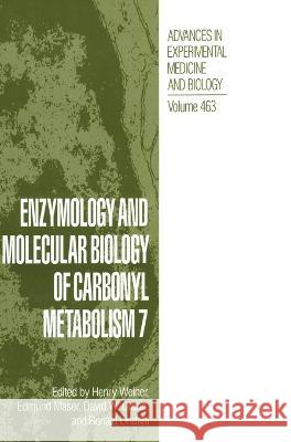 Enzymology and Molecular Biology of Carbonyl Metabolism 7 Henry Weiner Ronald P. Lindahn Edmund Maser 9780306461132