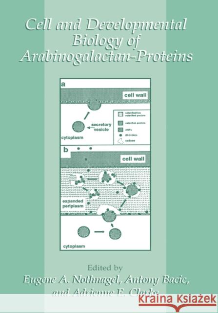 Cell and Developmental Biology of Arabinogalactan-Proteins Eugene A. Nothnagel Antony Bacic Adrienne E. Clarke 9780306464690 Kluwer Academic/Plenum Publishers