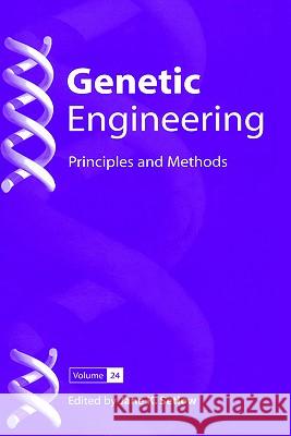 Genetic Engineering: Principles and Methods Setlow, Jane K. 9780306472800