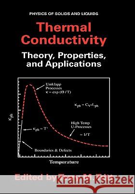 Thermal Conductivity: Theory, Properties, and Applications Tritt, Terry M. 9780306483271 Kluwer Academic/Plenum Publishers