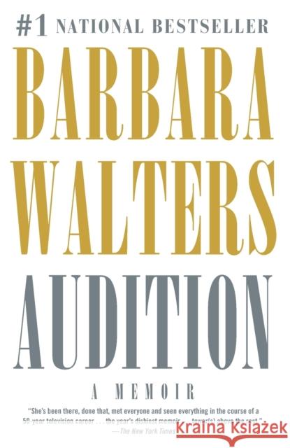 Audition: A Memoir Walters, Barbara 9780307279965 Vintage Books USA