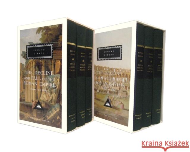 The Decline and Fall of the Roman Empire, Volumes 1 to 6 Gibbon, Edward 9780307700766 Everyman's Library