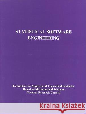 Statistical Software Engineering National Research Council                Natl Research Coun 9780309053440 National Academy Press