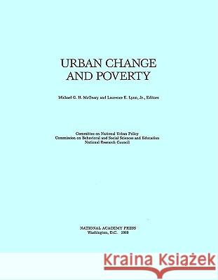 Urban Change and Poverty Committee on National Urban Policy       National Research Council 9780309078771 National Academies Press