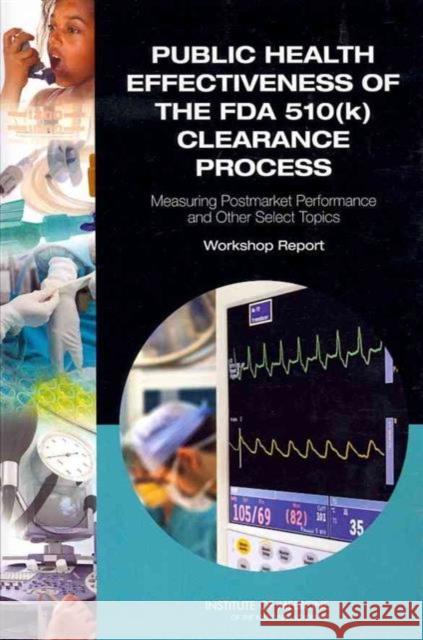 Public Health Effectiveness of the FDA 510(k) Clearance Process : Measuring Postmarket Performance and Other Select Topics: Workshop Report  9780309162067 National Academies Press