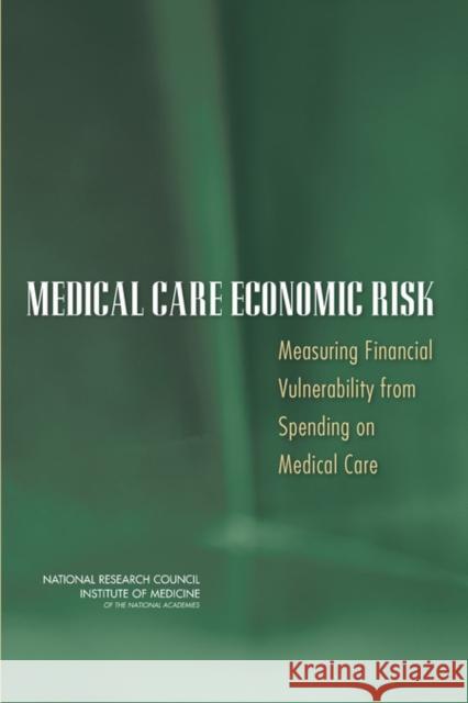 Medical Care Economic Risk: Measuring Financial Vulnerability from Spending on Medical Care National Research Council 9780309266048 National Academies Press