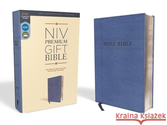 Niv, Premium Gift Bible, Leathersoft, Navy, Red Letter Edition, Comfort Print Zondervan 9780310094005 Zondervan