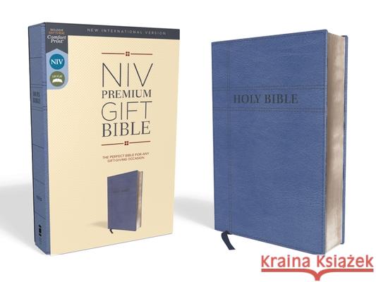 Niv, Premium Gift Bible, Leathersoft, Navy, Red Letter Edition, Comfort Print Zondervan 9780310094005