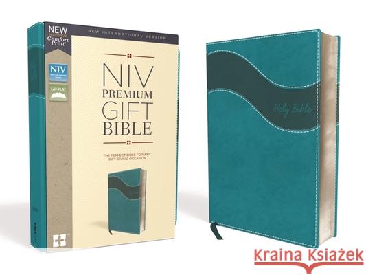 Niv, Premium Gift Bible, Leathersoft, Blue, Red Letter Edition, Indexed, Comfort Print Zondervan 9780310094470 Zondervan