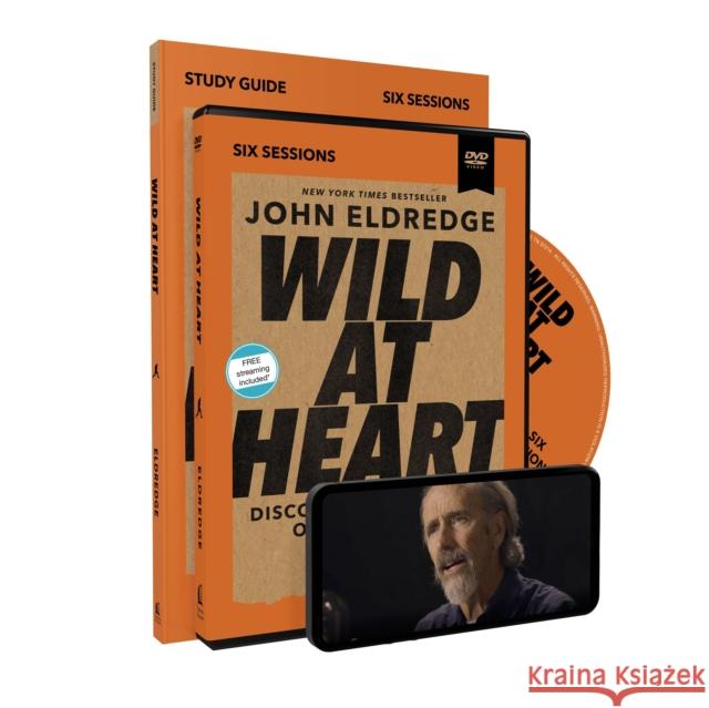 Wild at Heart Study Guide with DVD, Updated Edition: Discovering the Secret of a Man's Soul Eldredge, John 9780310129134