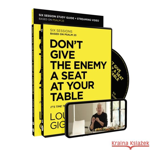 Don't Give the Enemy a Seat at Your Table Study Guide with DVD: It's Time to Win the Battle of Your Mind Louie Giglio 9780310156307 Harperchristian Resources
