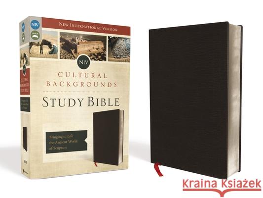 NIV, Cultural Backgrounds Study Bible, Bonded Leather, Black: Bringing to Life the Ancient World of Scripture  9780310431596 Zondervan