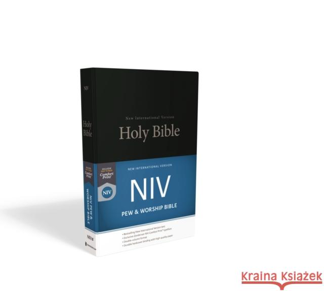 NIV, Pew and Worship Bible, Hardcover, Black  9780310446262 Zondervan