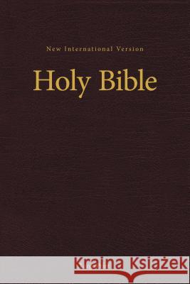 NIV, Pew and Worship Bible, Large Print, Hardcover, Burgundy  9780310446330 Zondervan