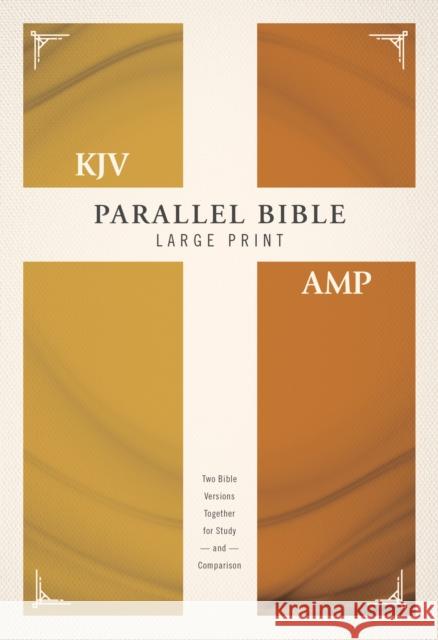 KJV, Amplified, Parallel Bible, Large Print, Hardcover, Red Letter: Two Bible Versions Together for Study and Comparison Zondervan 9780310446859 Zondervan