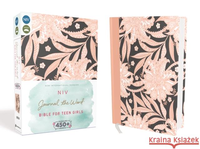 NIV, Journal the Word Bible for Teen Girls, Hardcover, Pink Floral: Includes Hundreds of Journaling Prompts! Zondervan 9780310447276 Zondervan