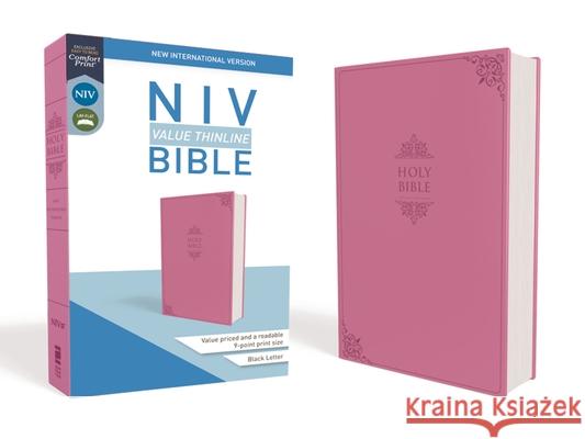 NIV, Value Thinline Bible, Imitation Leather, Pink Zondervan 9780310448495 Zondervan
