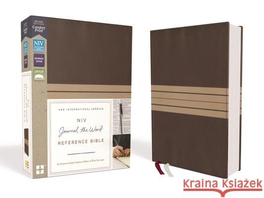 NIV, Journal the Word Reference Bible, Imitation Leather, Brown/Tan, Red Letter Edition: Let Scripture Explain Scripture. Reflect on What You Learn. Zondervan 9780310449355 Zondervan