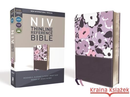 NIV, Thinline Reference Bible, Imitation Leather, Purple, Red Letter Edition, Comfort Print Zondervan 9780310449676 Zondervan