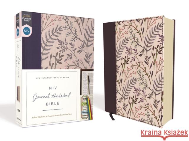 NIV, Journal the Word Bible, Cloth Over Board, Pink Floral, Red Letter Edition, Comfort Print: Reflect, Take Notes, or Create Art Next to Your Favorit Zondervan 9780310450269 Zondervan