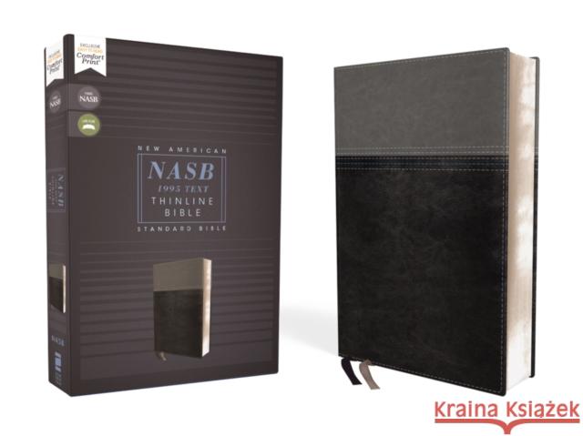 Nasb, Thinline Bible, Leathersoft, Black, Red Letter Edition, 1995 Text, Comfort Print  9780310450955 Zondervan