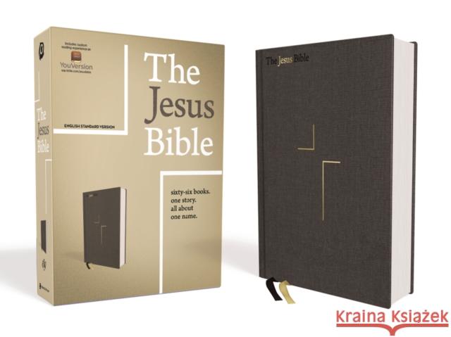 The Jesus Bible, ESV Edition, Cloth over Board, Gray  9780310452201 Zondervan