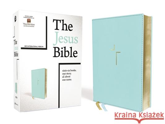 The Jesus Bible, NIV Edition, Leathersoft, Blue, Indexed, Comfort Print Passion 9780310452263