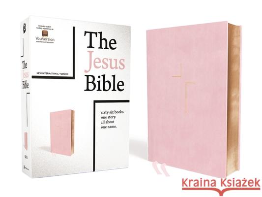 The Jesus Bible, NIV Edition, Leathersoft Over Board, Pink, Indexed, Comfort Print Passion 9780310452300