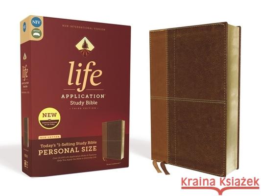 Niv, Life Application Study Bible, Third Edition, Personal Size, Leathersoft, Brown, Red Letter Edition  9780310453024 Zondervan