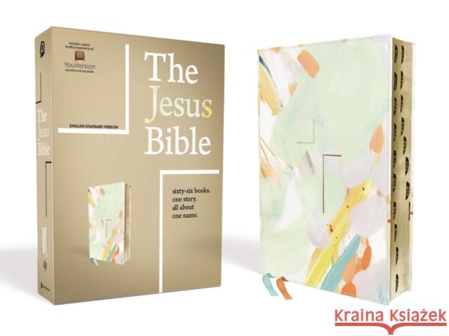 The Jesus Bible, ESV Edition, Leathersoft, Multi-Color/Teal, Indexed Passion                                  Zondervan 9780310453109 Zondervan