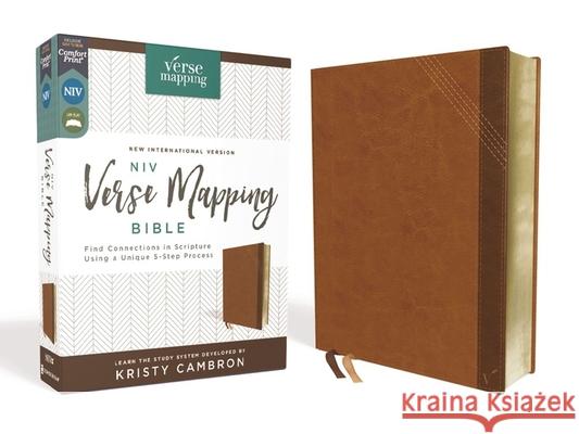 Niv, Verse Mapping Bible, Leathersoft, Brown, Comfort Print: Find Connections in Scripture Using a Unique 5-Step Process Kristy Cambron 9780310454571 Zondervan